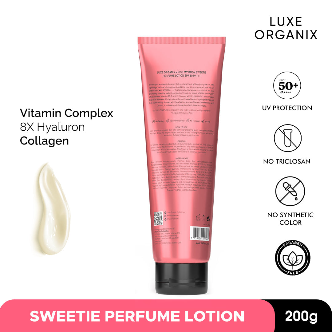 Luxe Organix Perfume Lotion SPF50 200g