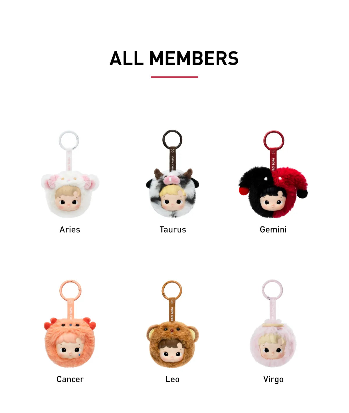 Hacipupu Constellation Vinyl Plush Pendant