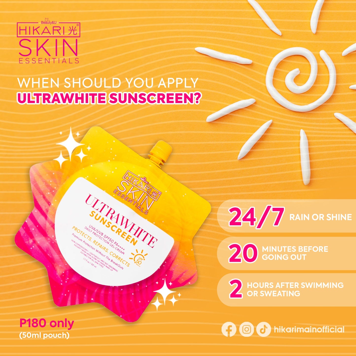 Hikari Ultra White Sunscreen 50ml