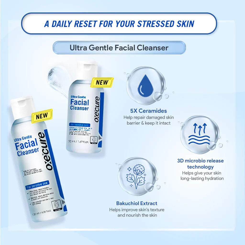 Oxecure Gentle Facial Cleanser 120ml