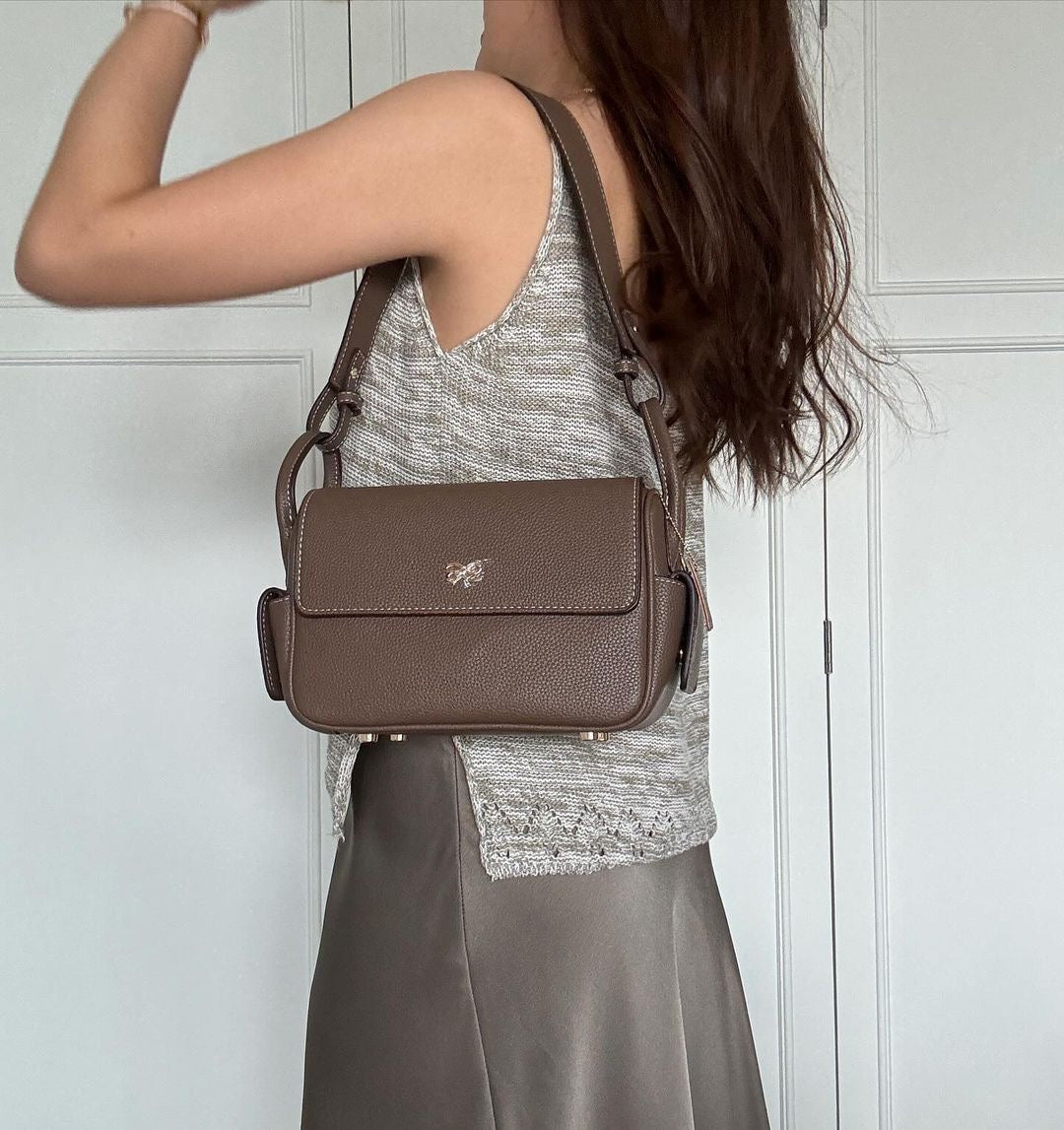 Treasure 22 PU Tan Taupe Handbag
