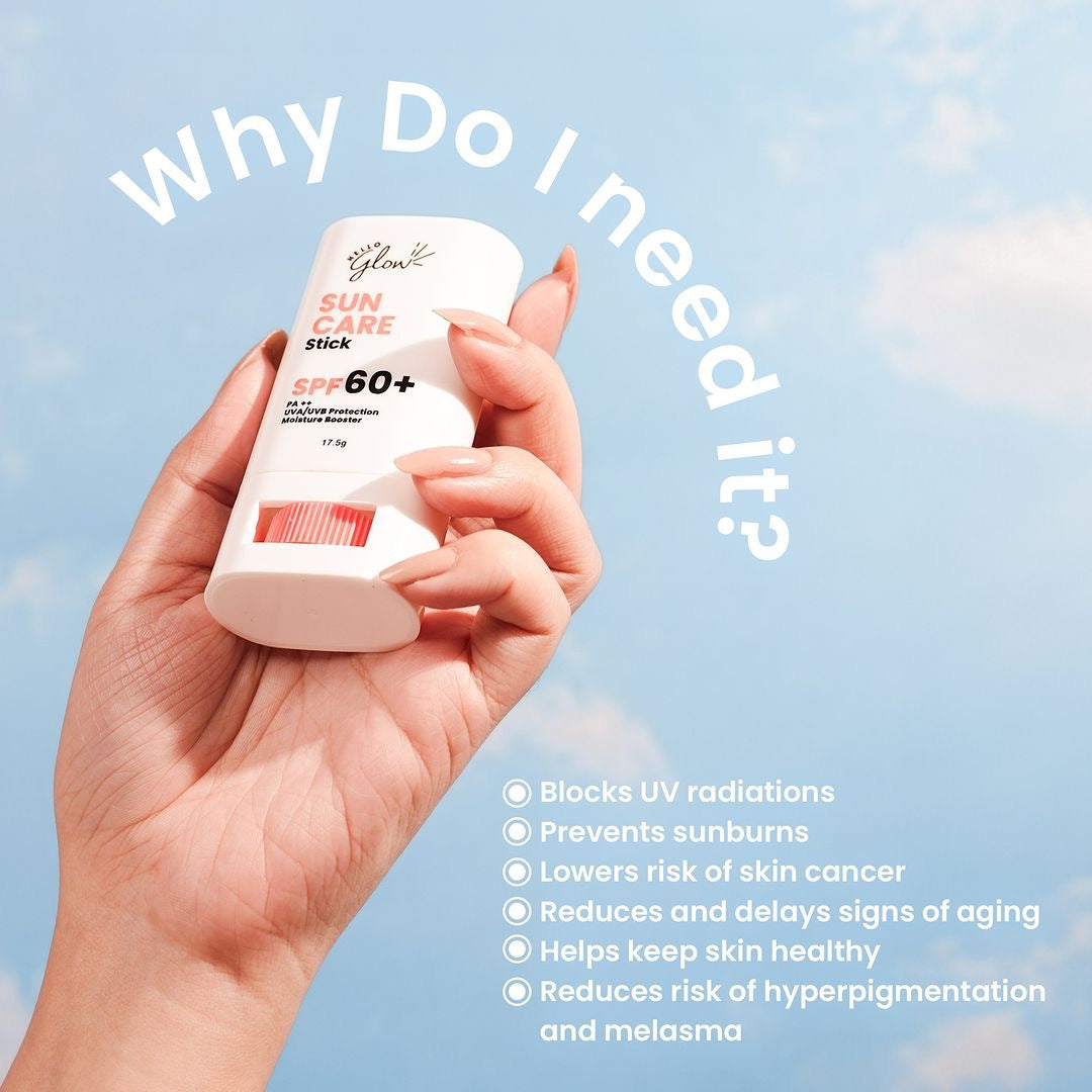 Hello Glow SPF60+ PA++ Sun Care Stick - Ultimate Protection