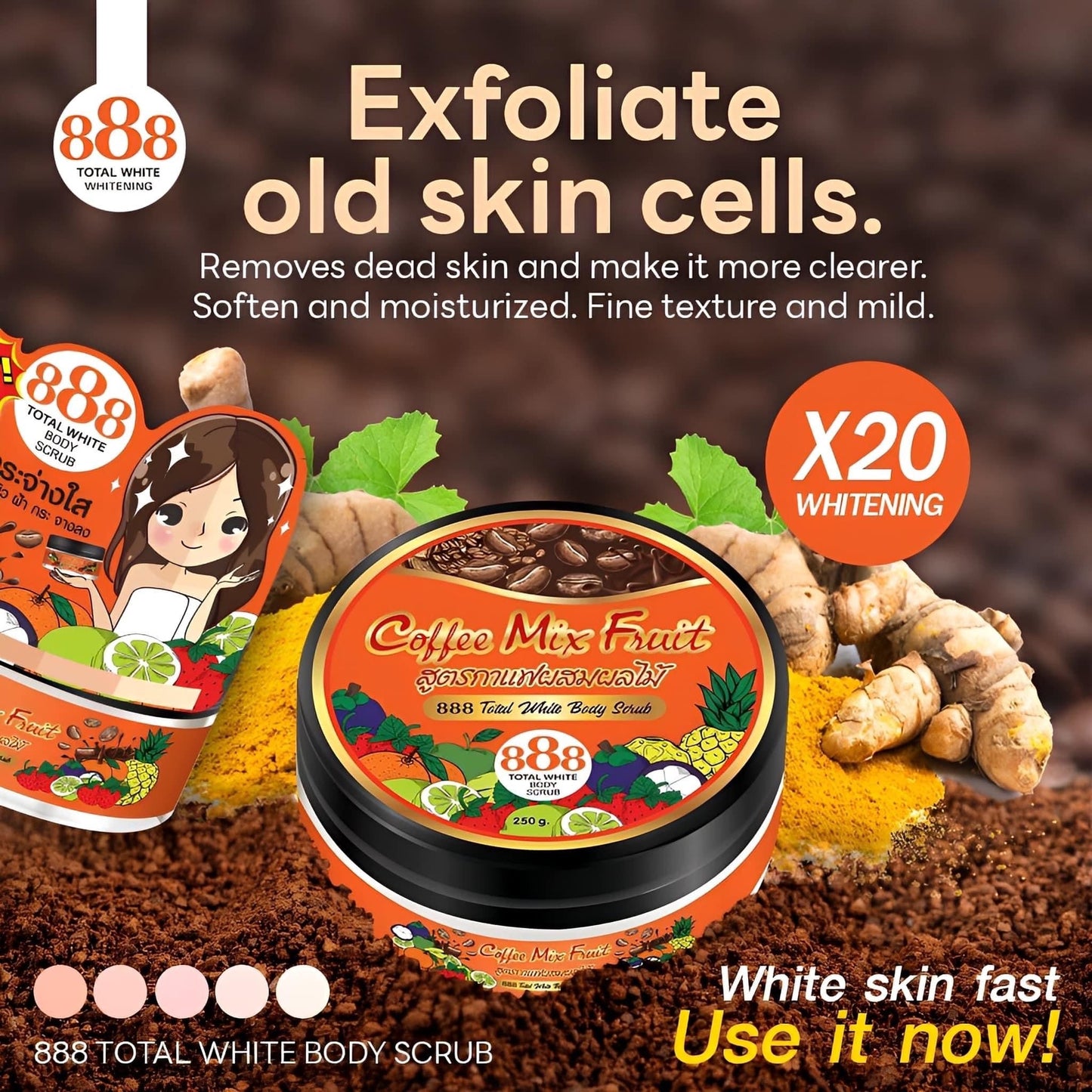 Coffee Mix Fruit Body Scrub