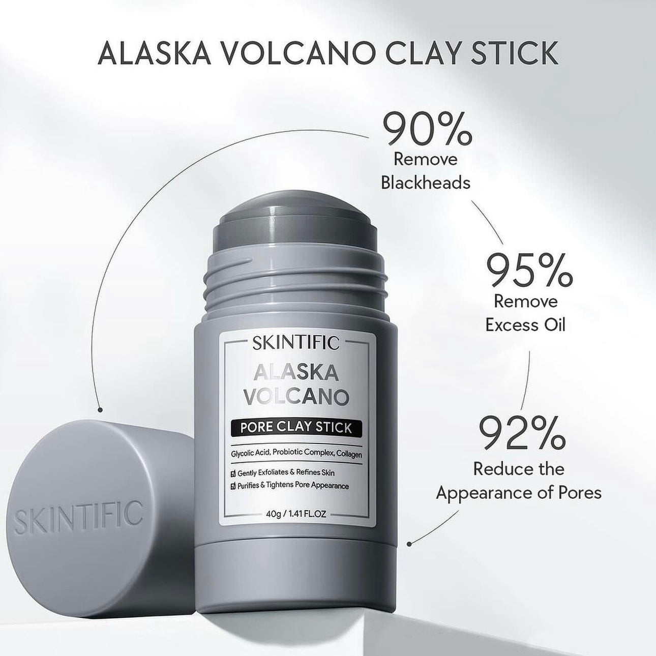 Alaska Volcano Clay Mask