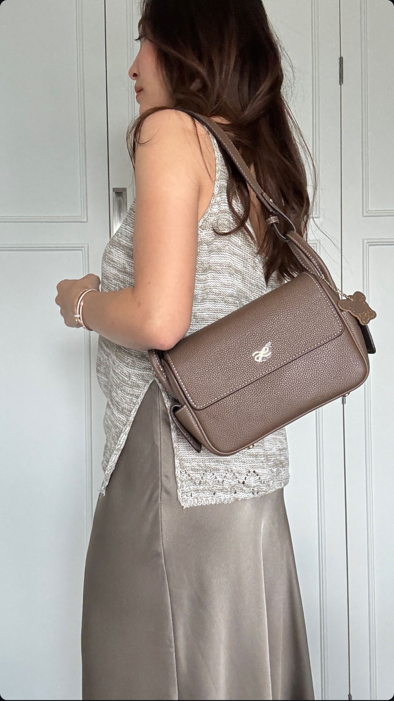 Treasure 22 PU Tan Taupe Handbag