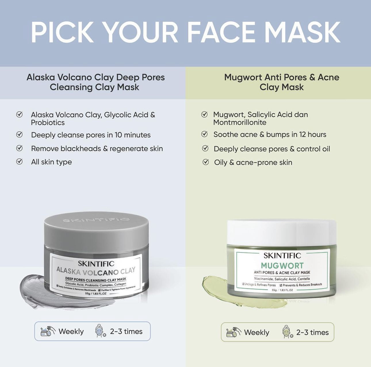 Alaska Volcano Clay Mask