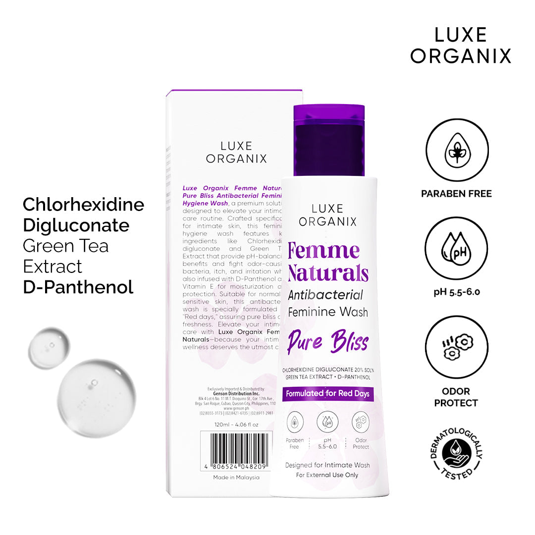 Femme Naturals Antibacterial Wash 120ml