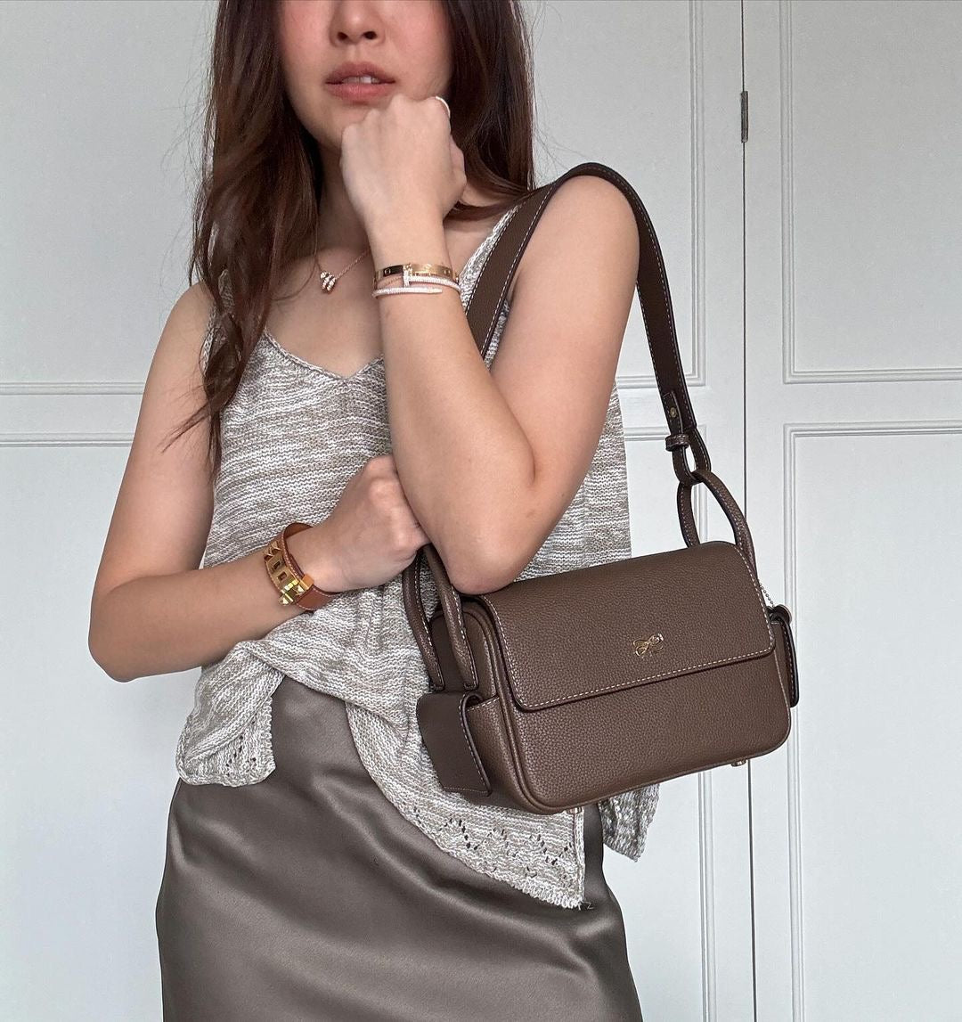 Treasure 22 PU Tan Taupe Handbag