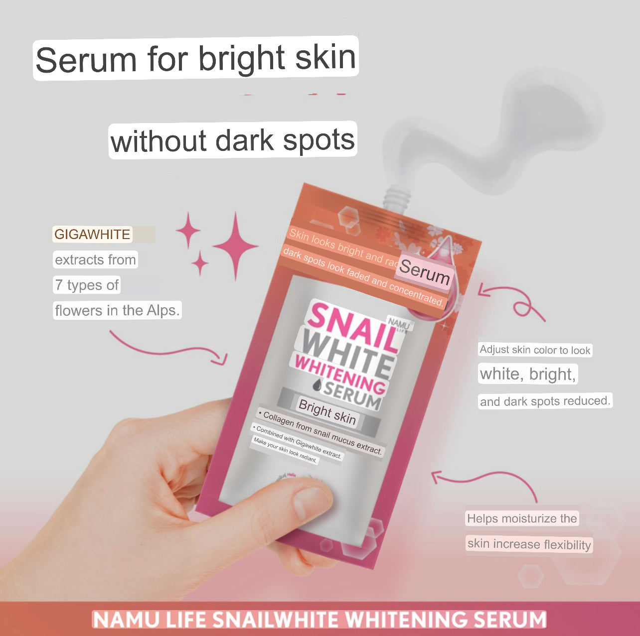 Snail White Glow Serum 7ml
