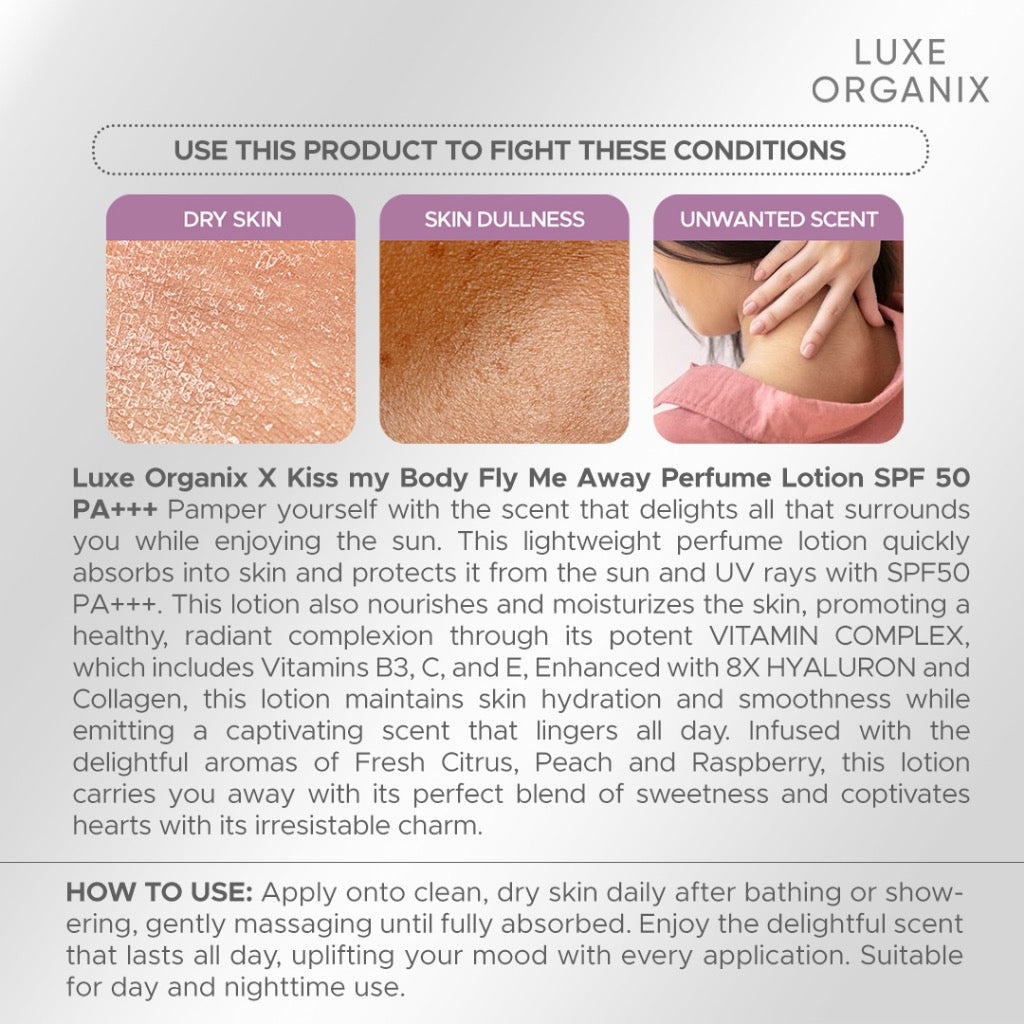 Luxe Organix Perfume Lotion SPF 50