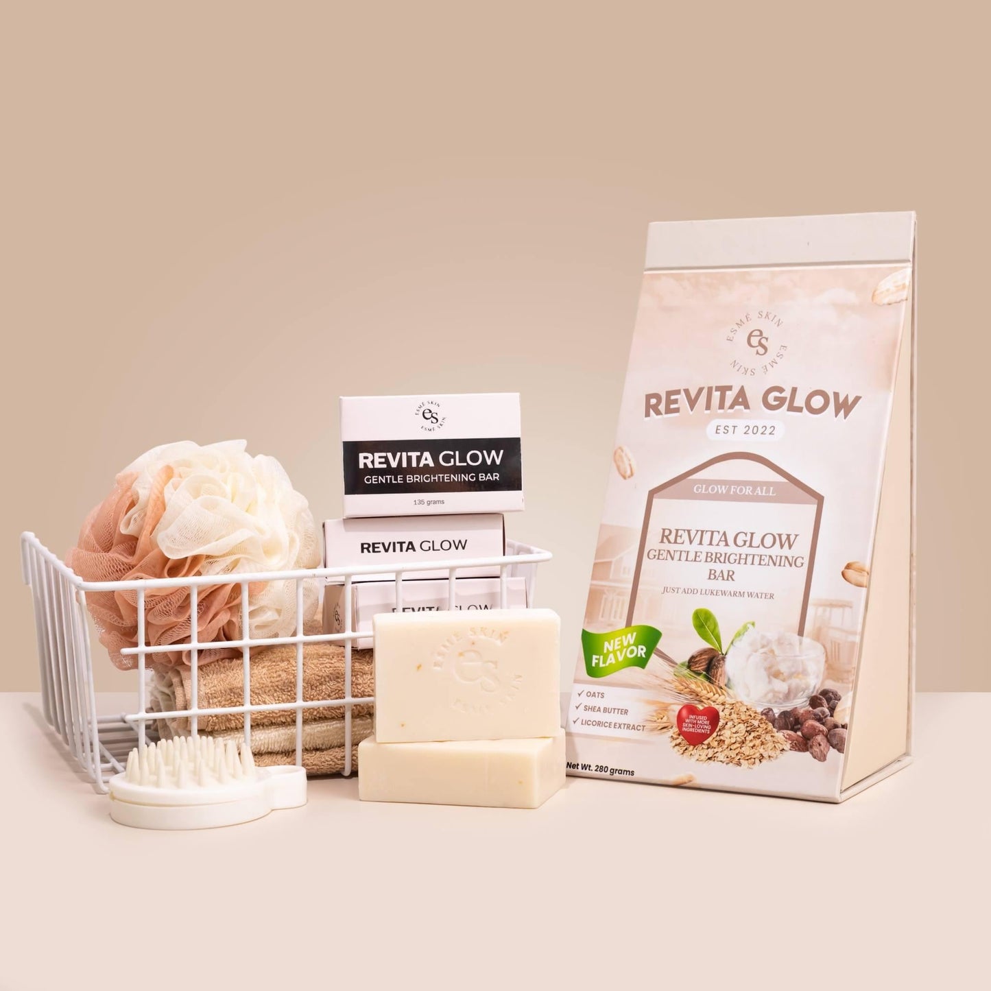 Esmé Skin Revita Glow Gentle Brightening Bar, 135g for Radiant Skin