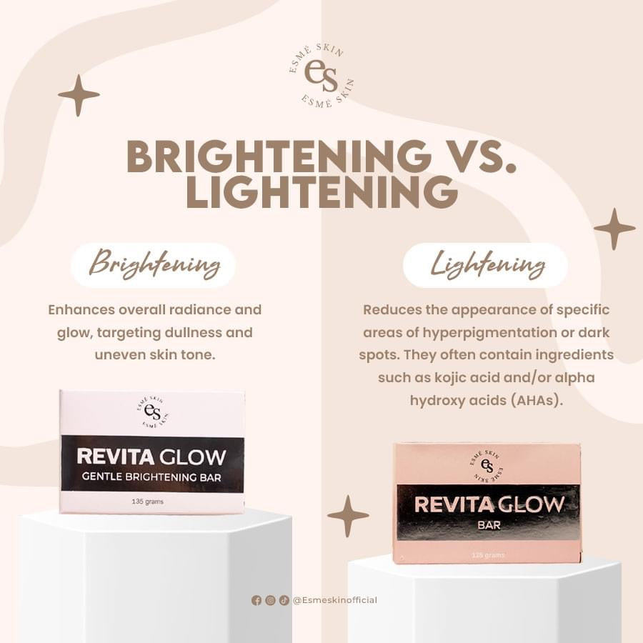 Esmé Skin Revita Glow Gentle Brightening Bar, 135g for Radiant Skin
