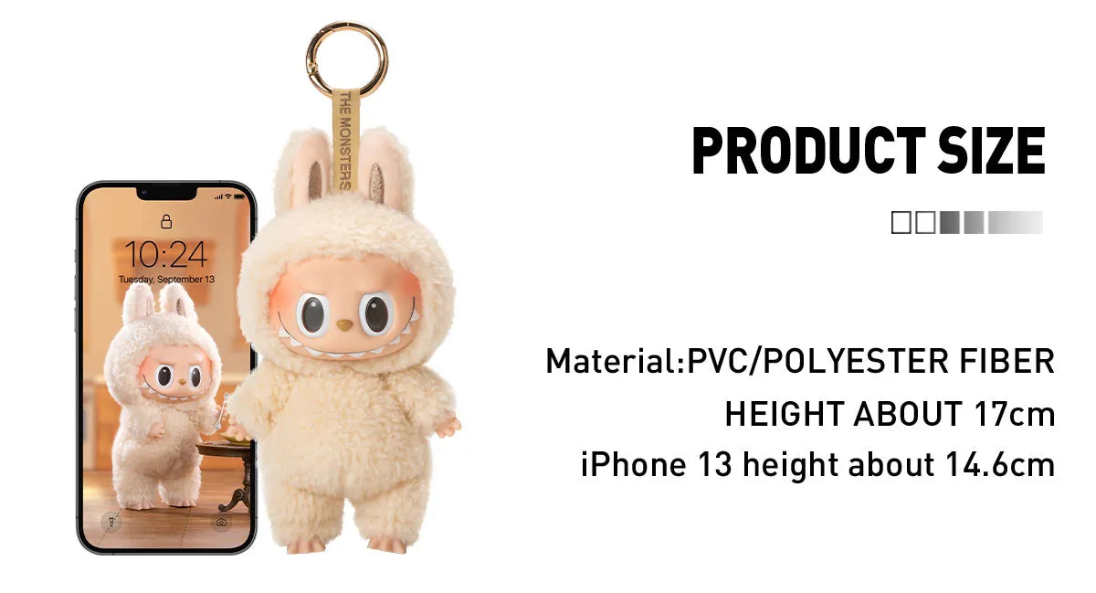 Labubu Exciting Macarons Vinyl Plush Pendant