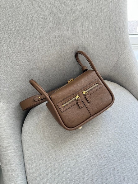 Zippy 22 PU Tan Taupe Handbag