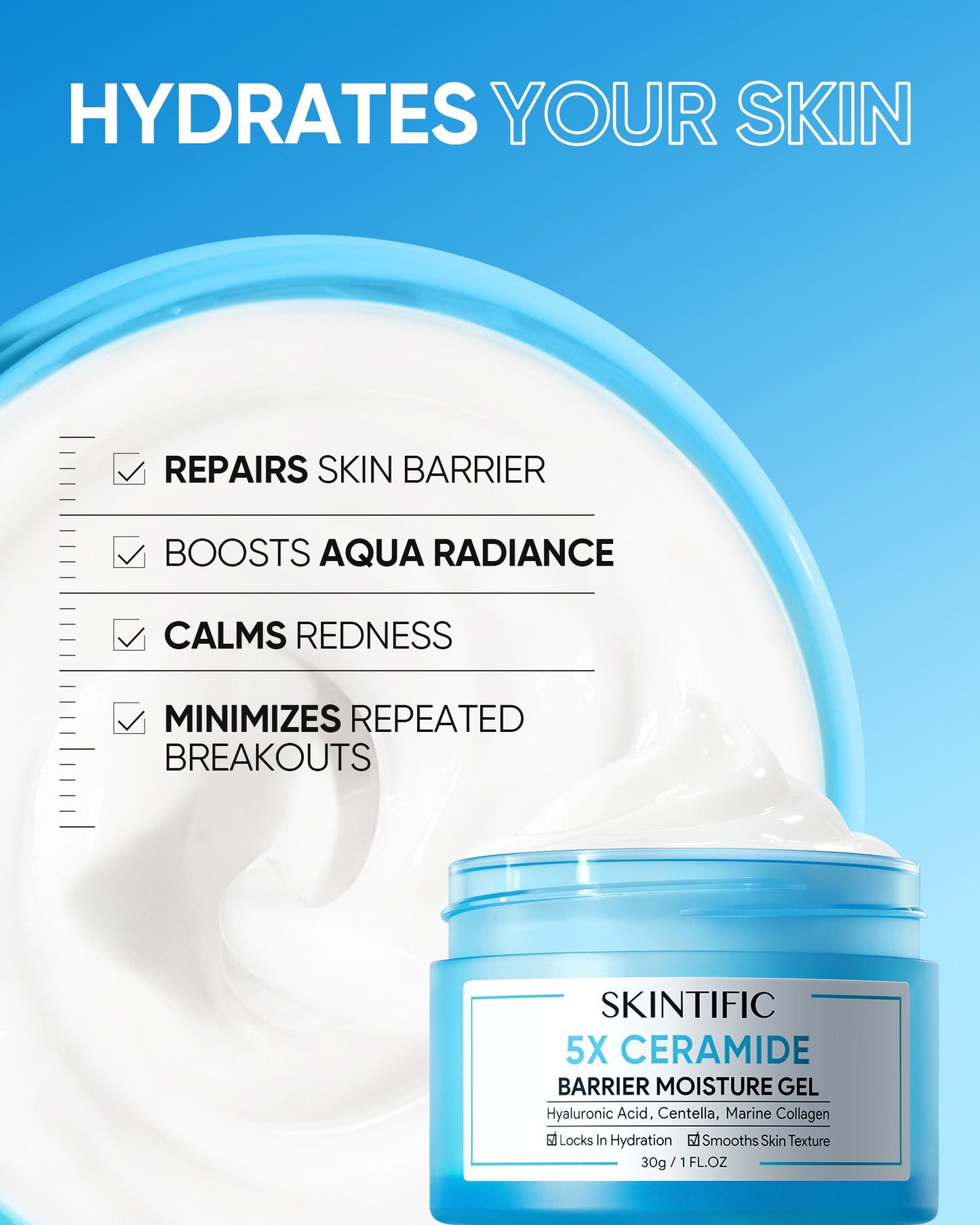 SKINTIFIC 5X Ceramide Barrier Repair Moisture Gel