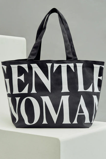GENTLEWOMAN Canvas Tote Bag Black