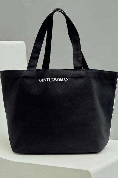 GENTLEWOMAN Canvas Tote Bag Black