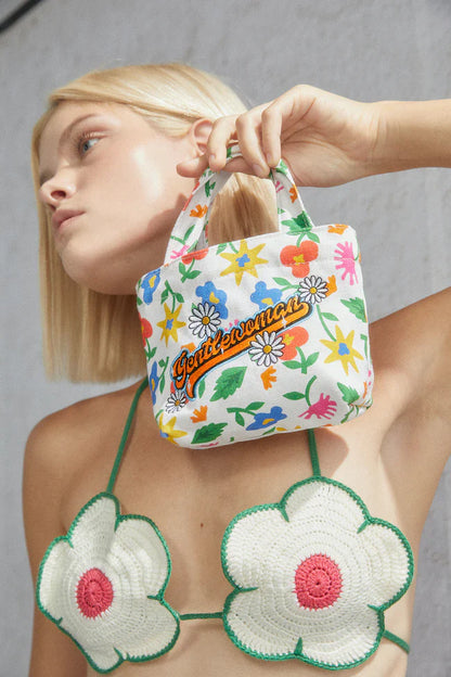 Floral Flora Micro Tote Bag
