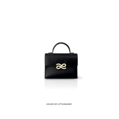 Black PU Parfait Handbag
