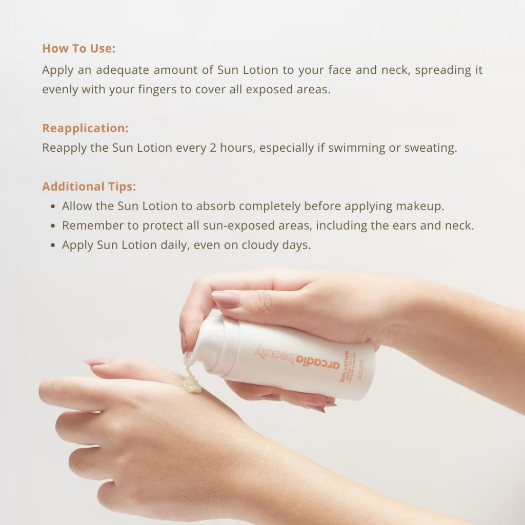 Arcadia Beauty Sun Lotion SPF50+
