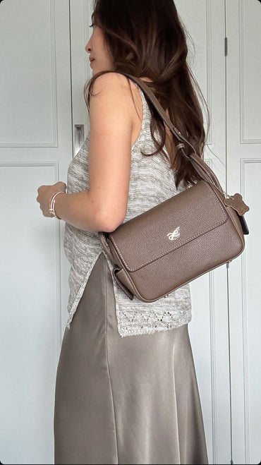 Treasure 22 PU Tan Taupe Handbag