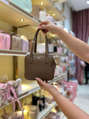  Memo PU Tan Taupe Handbag