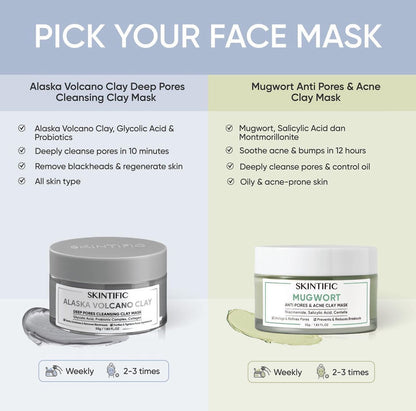 Alaska Volcano Clay Mask
