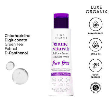 Femme Naturals Antibacterial Wash 120ml