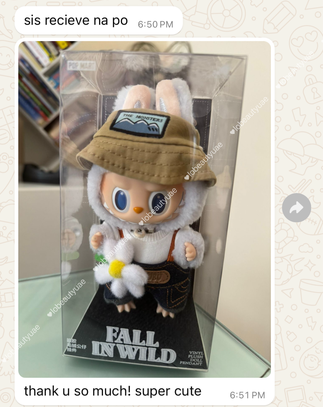 Wild Vinyl Plush Doll Pendant