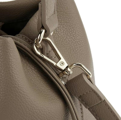 Straw String Camel Bucket Bag