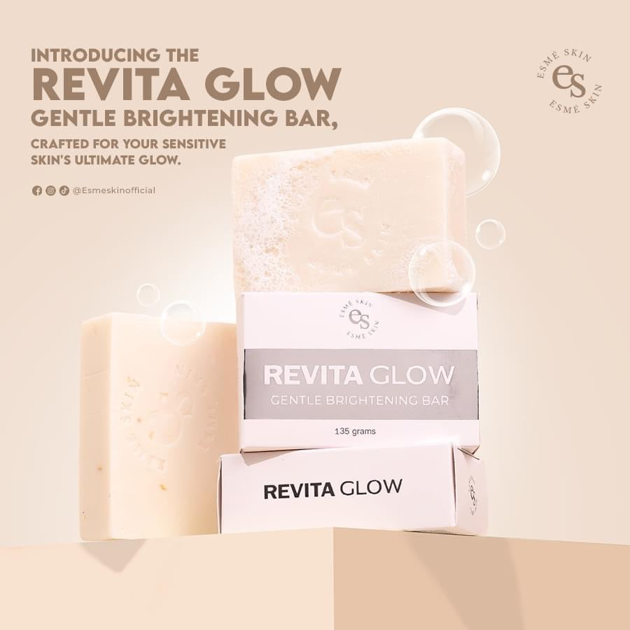 Esmé Skin Revita Glow Gentle Brightening Bar, 135g for Radiant Skin