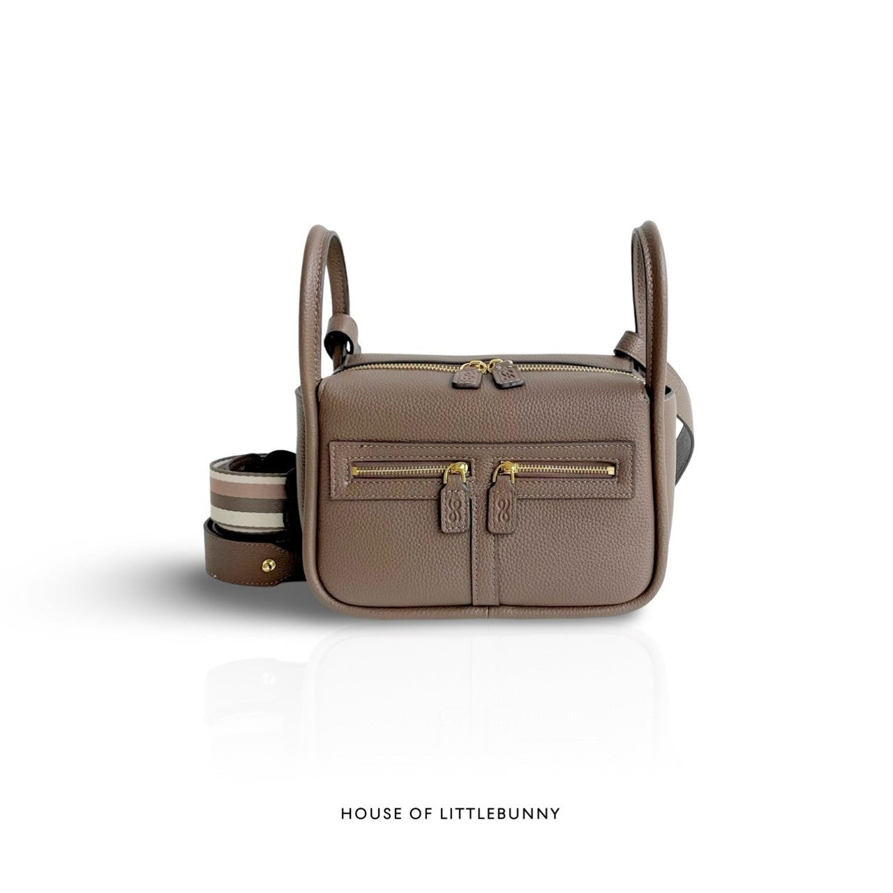 Zippy 22 PU Tan Taupe Handbag