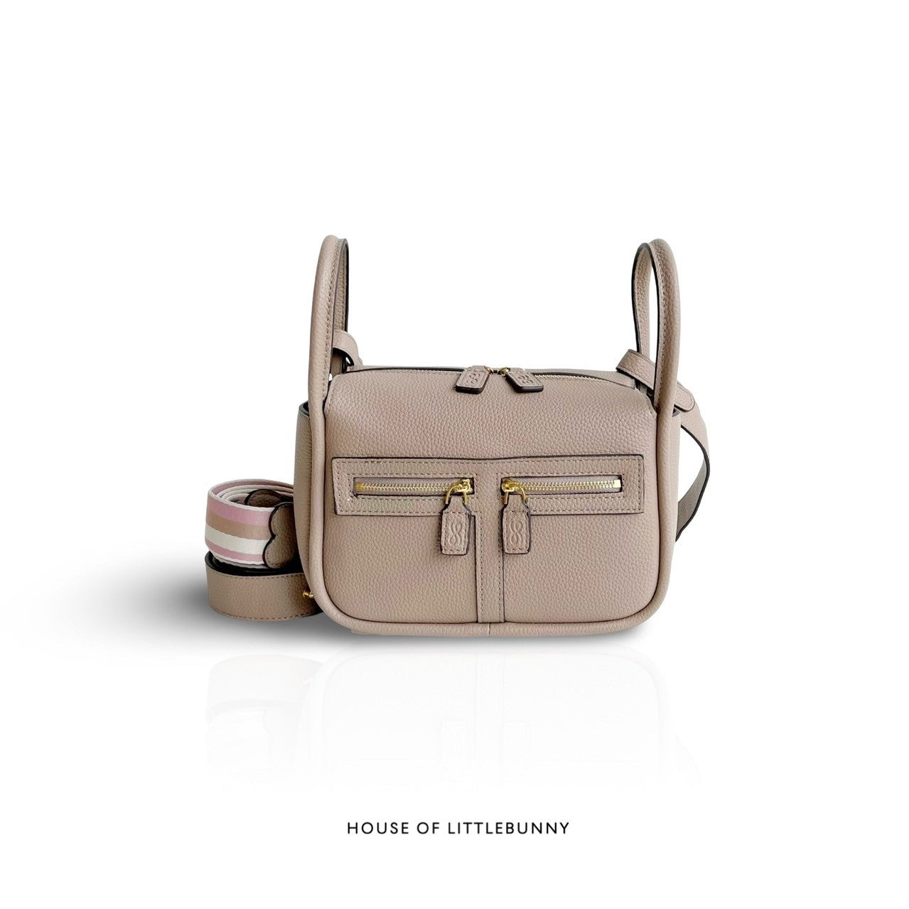 Zippy 22 PU Clay Handbag