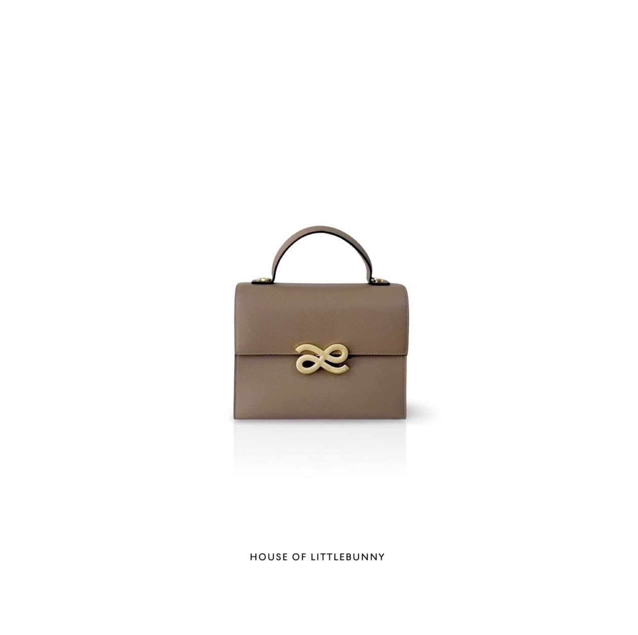 Tan Taupe PU Handbag