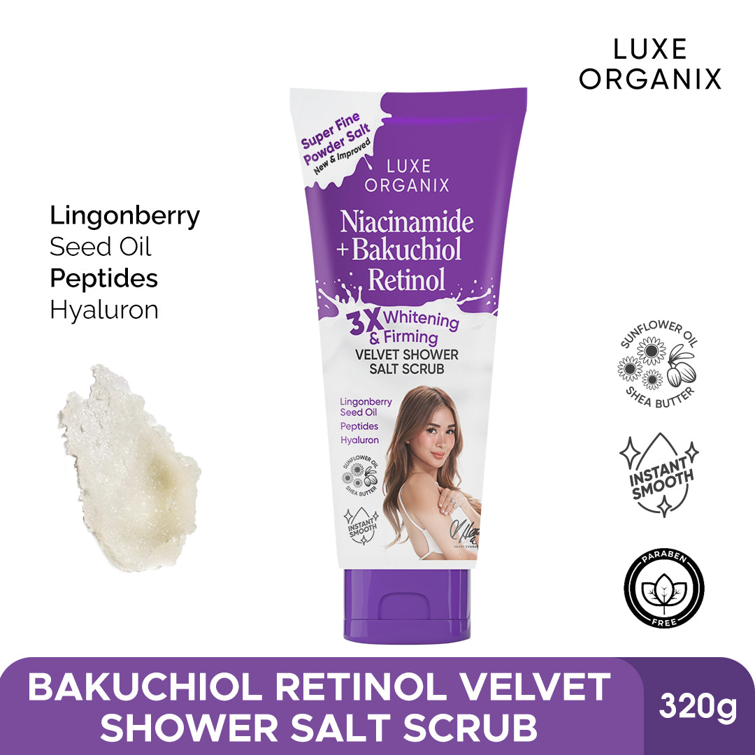 Luxe Organix Whitening Velvet Shower Salt Scrub