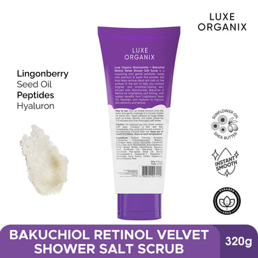 Luxe Organix Whitening Velvet Shower Salt Scrub