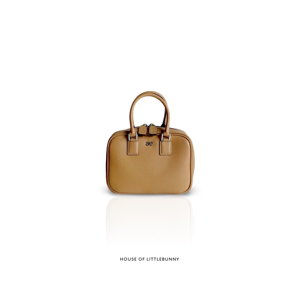 Stylish Mini Lulu PU Caramel Bag with Detachable Strap