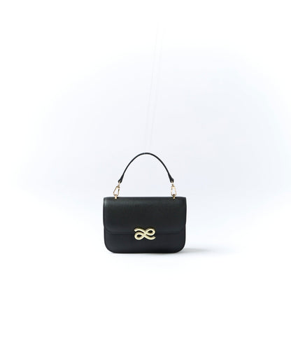 Timeless Black Leather Sling 18