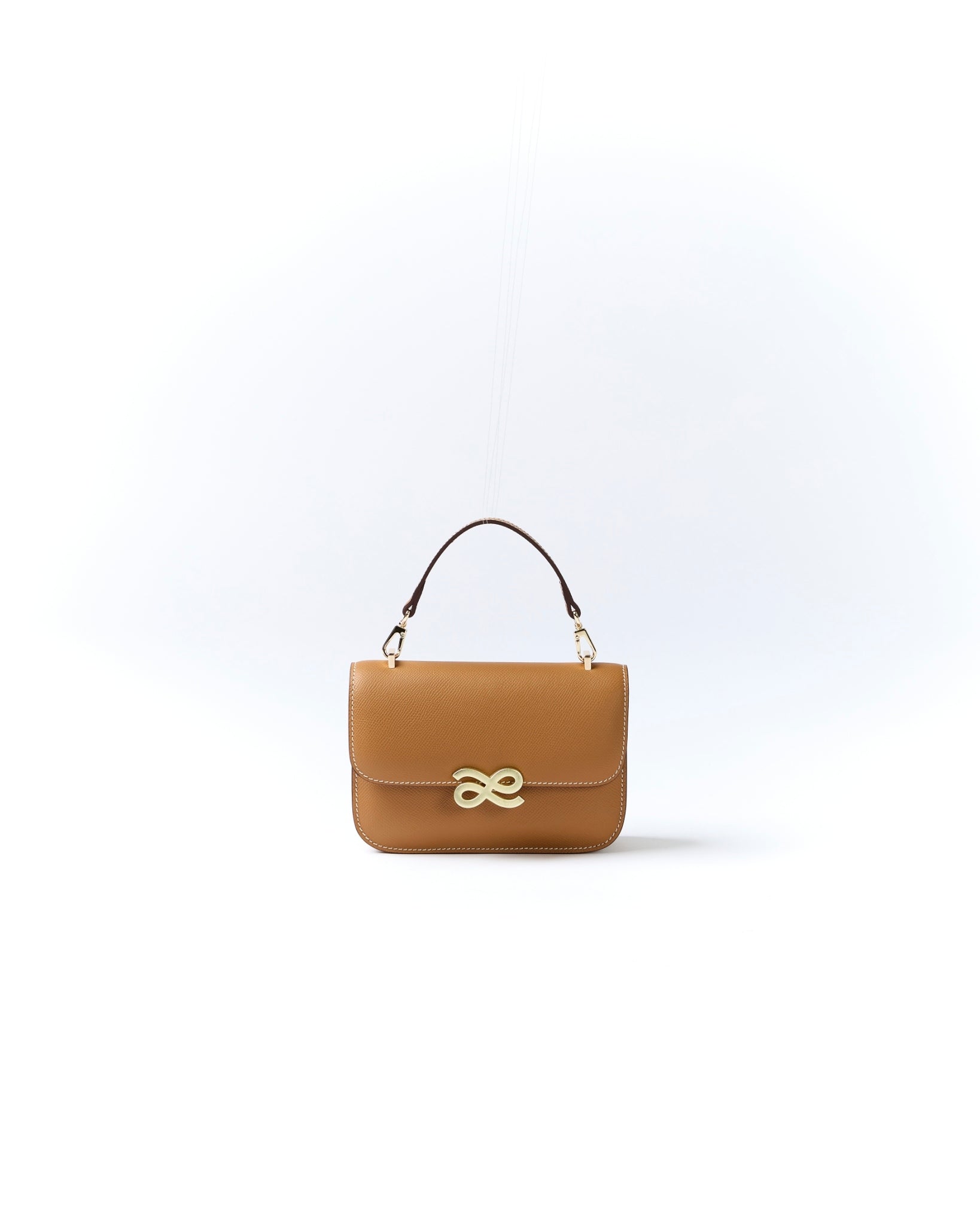 Timeless 18-Inch Gold Genuine Leather Sling Bag