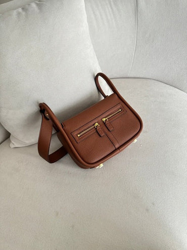 Zippy 22 PU Gold Handbag