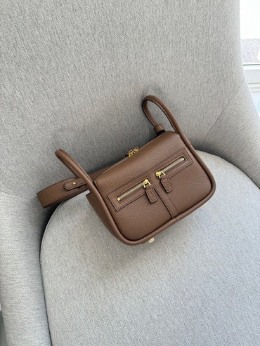 Zippy 22 PU Tan Taupe Handbag