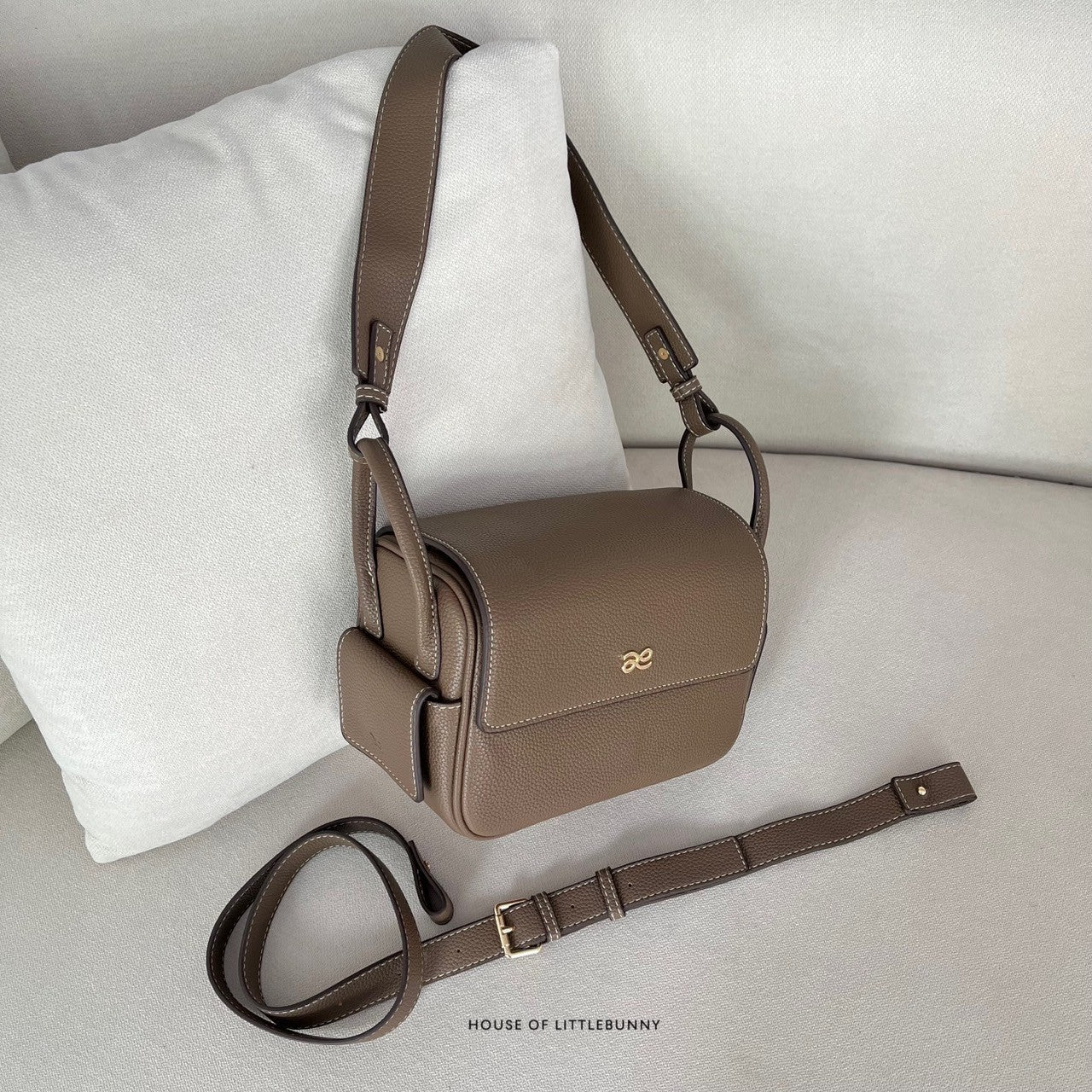 Treasure 22 PU Tan Taupe Handbag