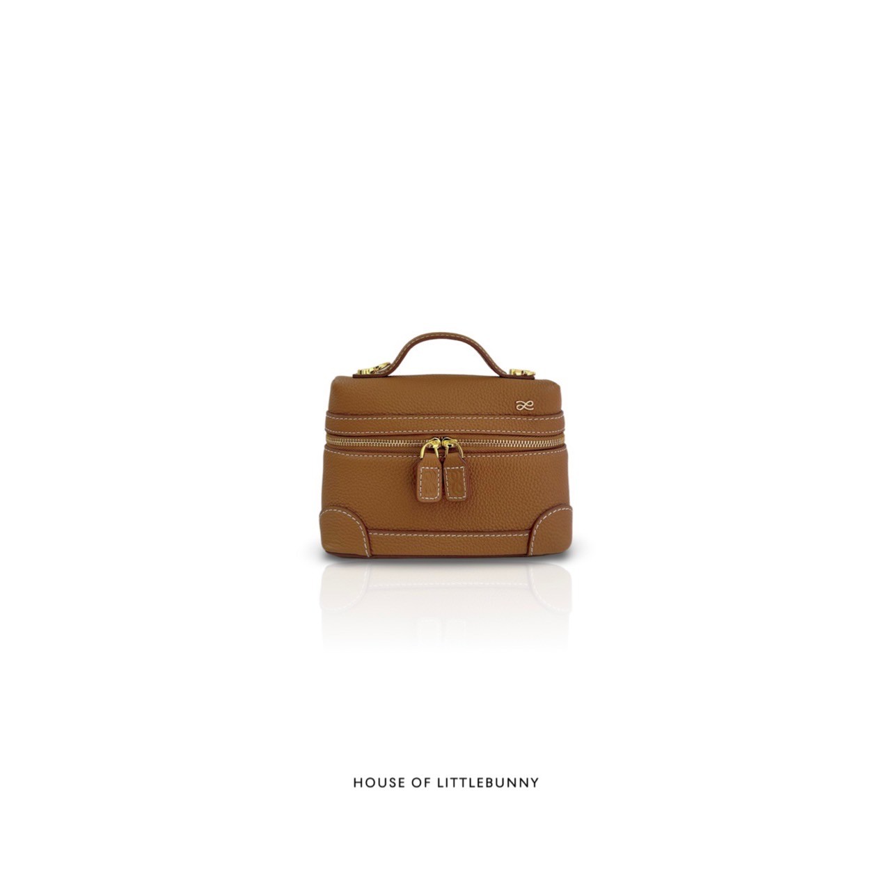 Micro Kate PU Gold Handbag
