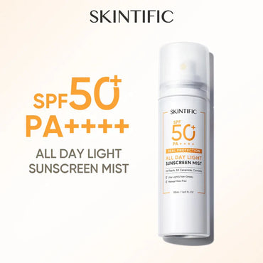 All Day Light Sunscreen Mist SPF50+ for Ultimate Protection